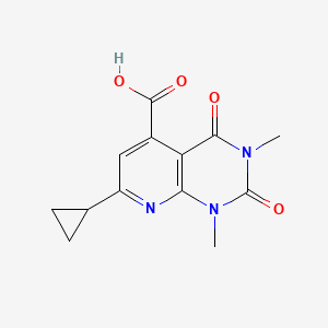 7-Cyclopropyl-1,3-dimethyl-2,4-dioxo-1,2,3,4-tetrahydropyrido[2,3-d]pyrimidine-5-carboxylic acid