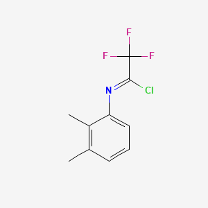molecular formula C10H9ClF3N B13701352 N-(2,3-Dimethylphenyl)-2,2,2-trifluoroacetimidoyl Chloride 