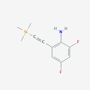 2,4-Difluoro-6-((trimethylsilyl)ethynyl)aniline