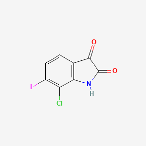 molecular formula C8H3ClINO2 B13701584 7-Chloro-6-iodoisatin 