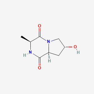 (3S,7R,8aS)-7-hydroxy-3-methylhexahydropyrrolo[1,2-a]pyrazine-1,4-dione