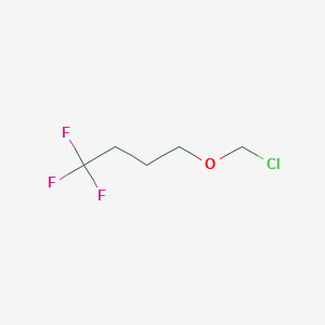 molecular formula C5H8ClF3O B13701624 4-(Chloromethoxy)-1,1,1-trifluorobutane 