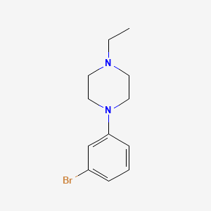 molecular formula C12H17BrN2 B1370163 1-(3-Bromo-phenyl)-4-ethyl-piperazine 