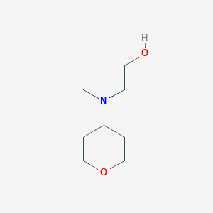 molecular formula C8H17NO2 B1370168 2-(methyl(tetrahydro-2H-pyran-4-yl)amino)ethan-1-ol 
