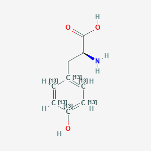 molecular formula C9H11NO3 B137017 L-4-羟基苯基-13C6-丙氨酸 CAS No. 201595-63-3