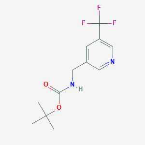 molecular formula C12H15F3N2O2 B13701703 N-Boc-1-[5-(trifluoromethyl)-3-pyridyl]methanamine 
