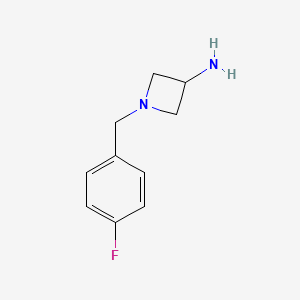 1-[(4-Fluorophenyl)methyl]azetidin-3-amine