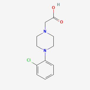 molecular formula C12H15ClN2O2 B1370185 2-[4-(2-Chlorophenyl)piperazin-1-yl]acetic acid 