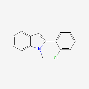 molecular formula C15H12ClN B13701869 2-(2-Chlorophenyl)-1-methylindole 