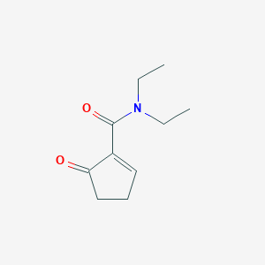 molecular formula C10H15NO2 B137019 N,N-diethyl-5-oxocyclopentene-1-carboxamide CAS No. 150163-04-5