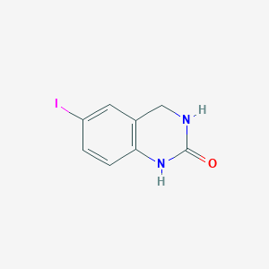 molecular formula C8H7IN2O B13701918 6-Iodo-3,4-dihydroquinazolin-2(1H)-one 