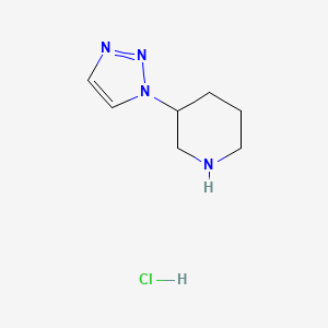 3-(1H-1,2,3-triazol-1-yl)piperidine hydrochloride
