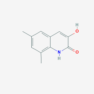molecular formula C11H11NO2 B13702012 3-Hydroxy-6,8-dimethylquinolin-2(1H)-one 