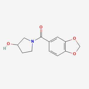 1-(2H-1,3-benzodioxole-5-carbonyl)pyrrolidin-3-ol