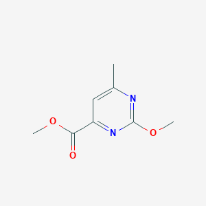 molecular formula C8H10N2O3 B1370209 Methyl 2-methoxy-6-methylpyrimidine-4-carboxylate CAS No. 136517-99-2