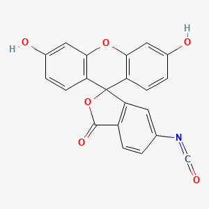 3',6'-Dihydroxy-5-isocyanatospiro[2-benzofuran-3,9'-xanthene]-1-one