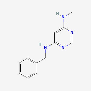 molecular formula C12H14N4 B1370214 N4-benzyl-N6-methylpyrimidine-4,6-diamine 