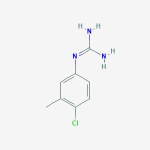 molecular formula C8H10ClN3 B13702143 1-(4-Chloro-3-methylphenyl)guanidine 