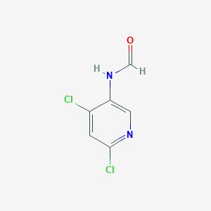 molecular formula C6H4Cl2N2O B13702186 N-(4,6-Dichloro-3-pyridyl)formamide 
