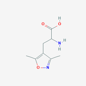molecular formula C8H12N2O3 B1370222 2-Amino-3-(3,5-dimethyl-1,2-oxazol-4-yl)propanoic acid 