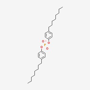 molecular formula C28H42O4P- B1370225 Bis(4-octylphenyl) phosphate 