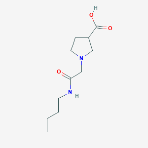 molecular formula C11H20N2O3 B1370228 1-[(Butylcarbamoyl)methyl]pyrrolidine-3-carboxylic acid 