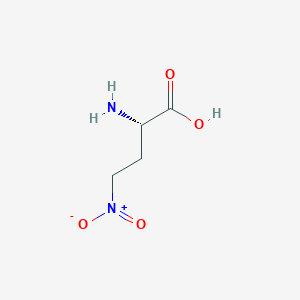 molecular formula C4H8N2O4 B137023 4-Nitro-2-aminobutyric acid CAS No. 126400-75-7