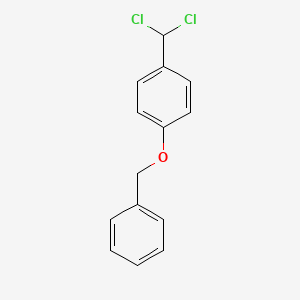 molecular formula C14H12Cl2O B13702317 1-(Benzyloxy)-4-(dichloromethyl)benzene 