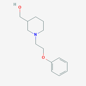 molecular formula C14H21NO2 B1370232 [1-(2-Phenoxyethyl)piperidin-3-yl]methanol 