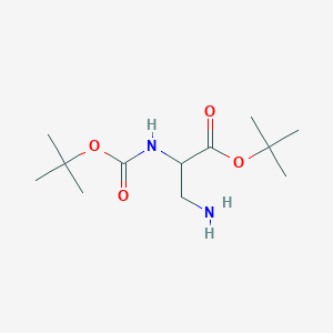 molecular formula C12H24N2O4 B13702326 Boc-Dap-OtBu hydrochloride salt 