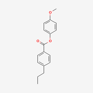 molecular formula C17H18O3 B1370233 4-Methoxyphenyl 4-propylbenzoate CAS No. 50649-61-1