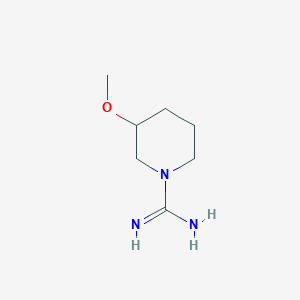 molecular formula C7H15N3O B1370237 3-Methoxypiperidine-1-carboximidamide 