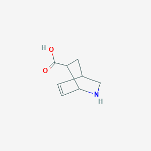 molecular formula C8H11NO2 B1370241 2-Azabicyclo[2.2.2]oct-7-ene-6-carboxylic acid 