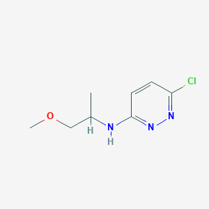 molecular formula C8H12ClN3O B1370245 6-chloro-N-(1-methoxypropan-2-yl)pyridazin-3-amine 