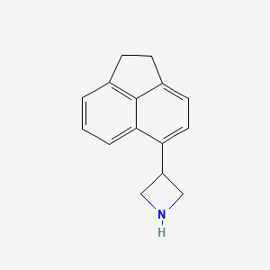 molecular formula C15H15N B13702457 3-(1,2-Dihydro-5-acenaphthylenyl)azetidine 