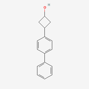 molecular formula C16H16O B13702494 3-(4-Biphenylyl)cyclobutanol 