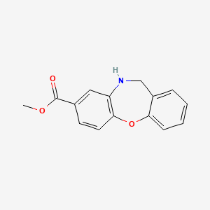 molecular formula C15H13NO3 B1370253 Methyl 5,6-dihydrobenzo[b][1,4]benzoxazepine-3-carboxylate 