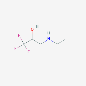 molecular formula C6H12F3NO B1370255 1,1,1-Trifluoro-3-[(propan-2-yl)amino]propan-2-ol 