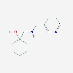 molecular formula C13H20N2O B1370257 1-({[(Pyridin-3-yl)methyl]amino}methyl)cyclohexan-1-ol 
