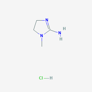 molecular formula C4H10ClN3 B1370261 1-Methyl-4,5-dihydro-1H-imidazol-2-amine hydrochloride 