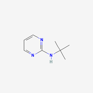 molecular formula C8H13N3 B1370262 2-(tert-Butylamino)pyrimidine 