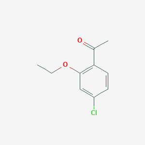 molecular formula C10H11ClO2 B1370263 1-(4-Chloro-2-ethoxyphenyl)ethanone 