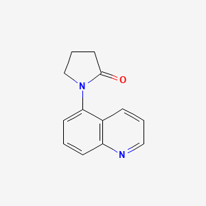 molecular formula C13H12N2O B13702655 1-(5-Quinolyl)-2-pyrrolidinone 