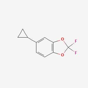 molecular formula C10H8F2O2 B13702680 5-Cyclopropyl-2,2-difluorobenzo[d][1,3]dioxole 