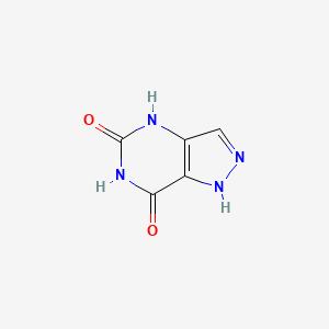 molecular formula C5H4N4O2 B1370281 1H-Pyrazolo[4,3-d]pyrimidine-5,7(4H,6H)-dione CAS No. 40769-81-1