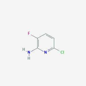 molecular formula C5H4ClFN2 B1370282 6-氯-3-氟吡啶-2-胺 CAS No. 1260672-14-7