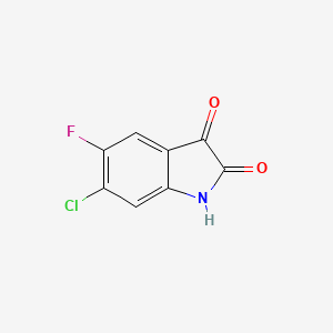 molecular formula C8H3ClFNO2 B1370284 5-Fluoro-6-chloroisatin CAS No. 96202-57-2
