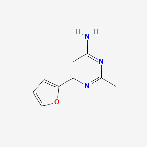 molecular formula C9H9N3O B1370285 6-(Furan-2-yl)-2-methylpyrimidin-4-amine 