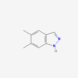 molecular formula C9H10N2 B1370287 5,6-dimethyl-1H-indazole CAS No. 700-99-2