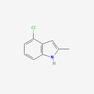 molecular formula C9H8ClN B1370288 4-氯-2-甲基-1H-吲哚 CAS No. 6127-16-8
